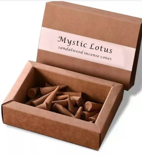 Mystic Lotus Sandalwood Incense Cones